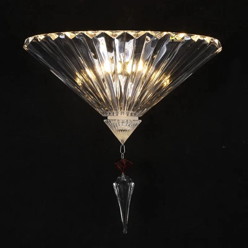 Applique murale de luxe en cristal avec miroir | Marco Lucetti