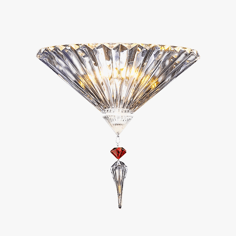 Applique murale de luxe en cristal avec miroir | Marco Lucetti