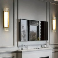 Applique murale de luxe en cristal et acier inoxydable - Collection Prestige | Marco Lucetti