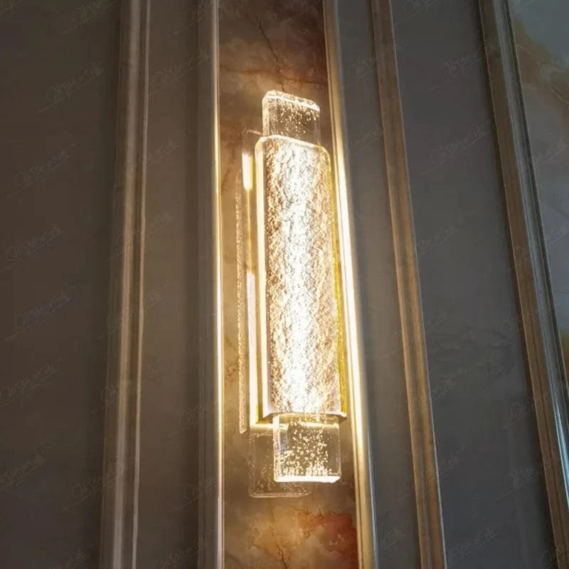 Applique murale de luxe en cristal et acier inoxydable - Collection Prestige | Marco Lucetti