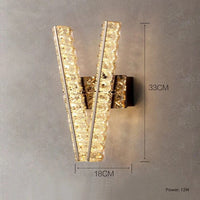 Applique murale de luxe en cristal | Marco Lucetti 3 / 3 colors