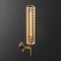 Applique murale de luxe en cuivre et cristal$postmoderne | Marco Lucetti Applique en cuivre