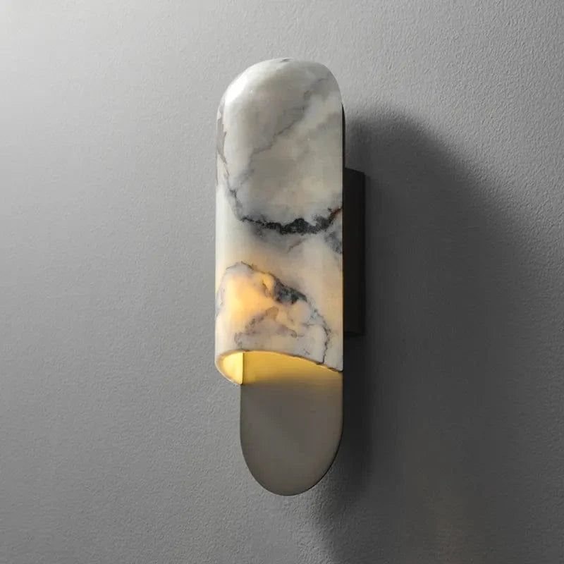 Applique murale de luxe en cuivre et marbre: Élégance suprême | Marco Lucetti