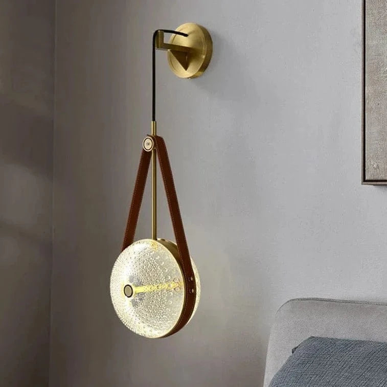 Applique murale de luxe en cuivre et verre post-moderne | Marco Lucetti