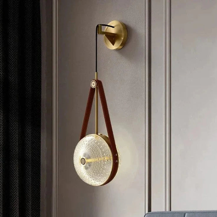 Applique murale de luxe en cuivre et verre post-moderne | Marco Lucetti