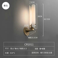 Applique murale de luxe en cuivre et verre retro | Marco Lucetti 1 tête