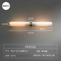 Applique murale de luxe en cuivre et verre retro | Marco Lucetti 2 têtes