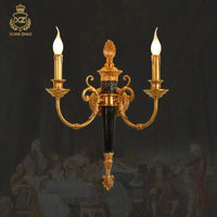 Applique murale de luxe en cuivre massif pour hôtellerie | Marco Lucetti L50 H60 E22cm