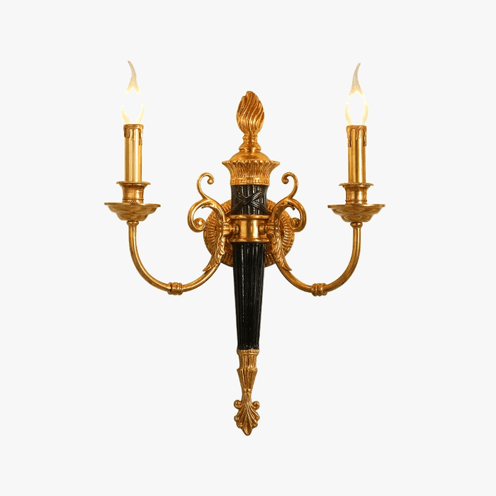 Applique murale de luxe en cuivre massif pour hôtellerie | Marco Lucetti L50 H60 E22cm