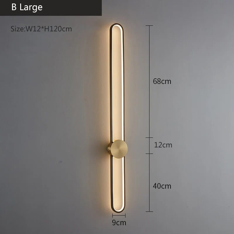 Applique murale de luxe en cuivre modernisé | Marco Lucetti B 120 cm