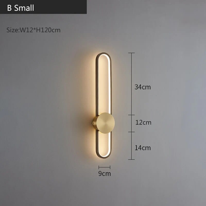 Applique murale de luxe en cuivre modernisé | Marco Lucetti B 60 cm