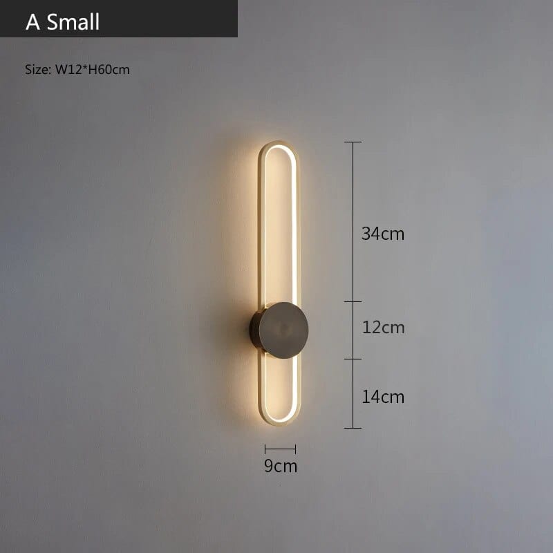 Applique murale de luxe en cuivre modernisé | Marco Lucetti Un 60cm