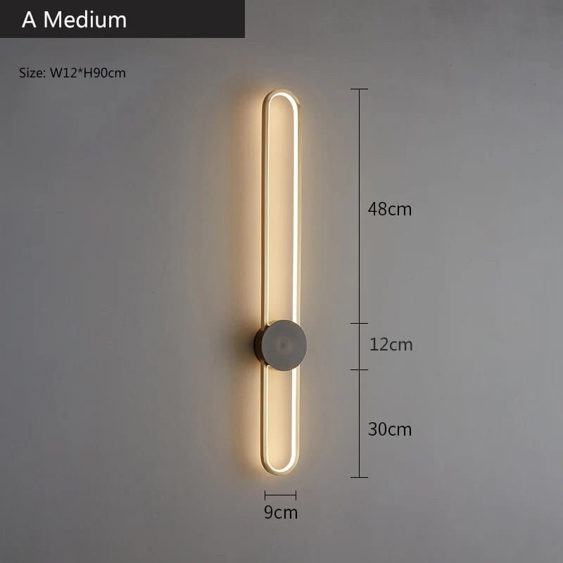 Applique murale de luxe en cuivre modernisé | Marco Lucetti Un 90cm