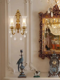 Applique Murale de Luxe en Cuivre Style Français Nordique Antique | Marco Lucetti