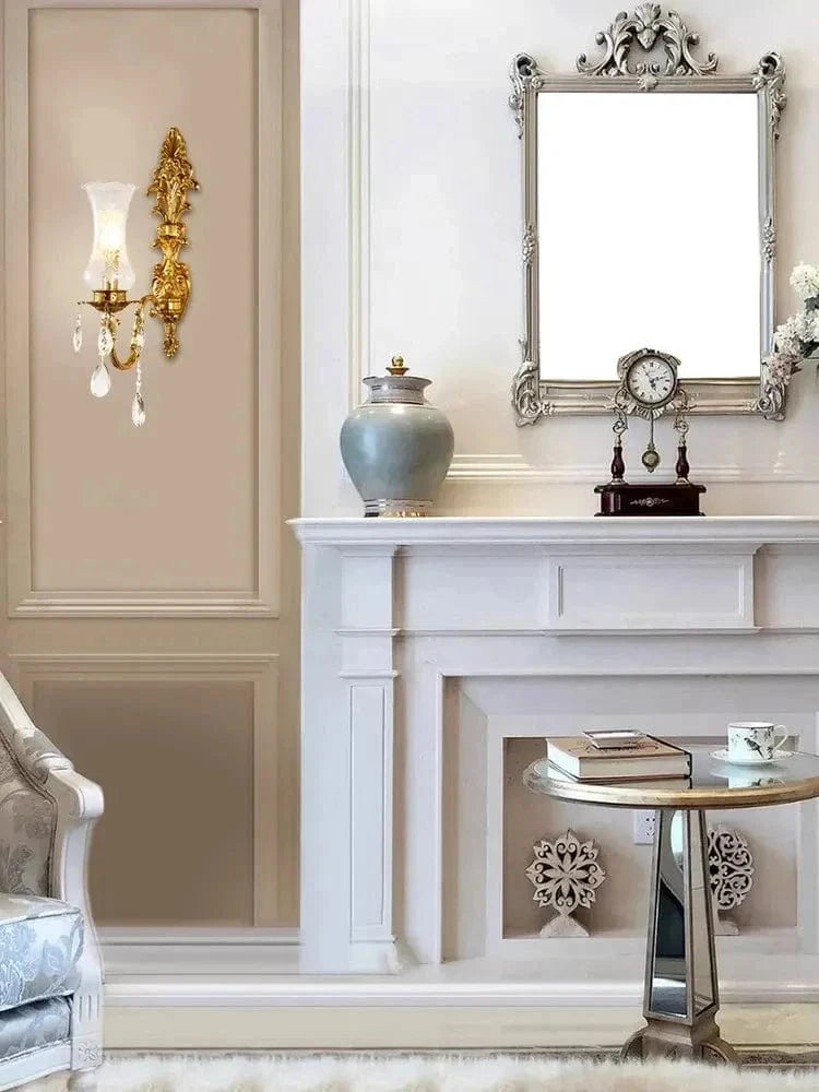 Applique Murale de Luxe en Cuivre Style Français Nordique Antique | Marco Lucetti