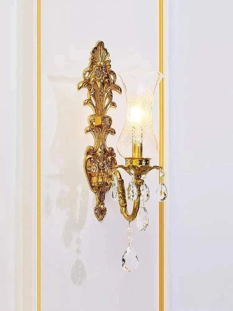 Applique Murale de Luxe en Cuivre Style Français Nordique Antique | Marco Lucetti