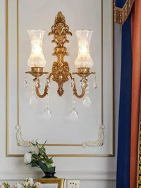 Applique Murale de Luxe en Cuivre Style Français Nordique Antique | Marco Lucetti