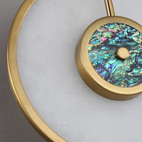 Applique murale de luxe en marbre incrustée de pierres précieuses | Marco Lucetti