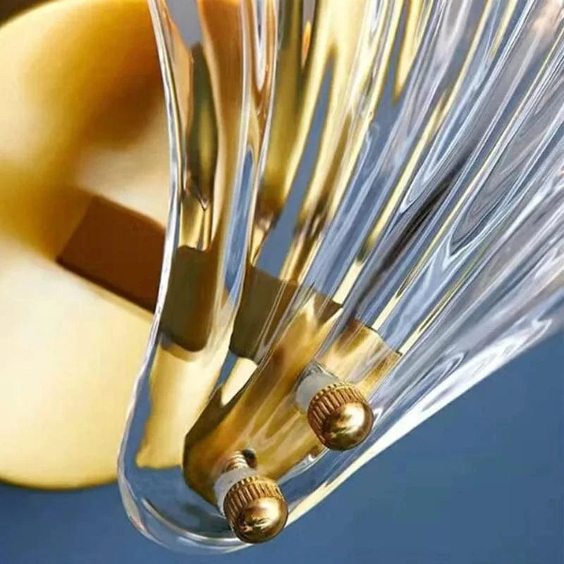 Applique murale de luxe en verre de coquille pour un éclairage moderne et élégant | Marco Lucetti
