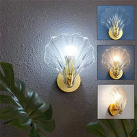 Applique murale de luxe en verre de coquille pour un éclairage moderne et élégant | Marco Lucetti