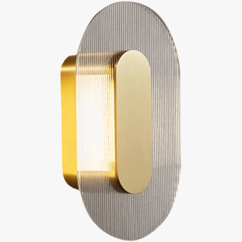 Applique murale de luxe en verre rond: Élégance illuminée | Marco Lucetti