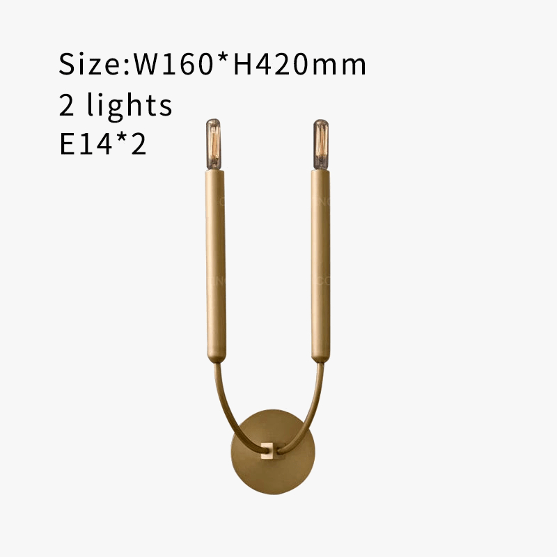 Applique murale de miroir d'or vintage en bronze antique pour une chambre au style Art Déco. | Marco Lucetti