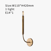 Applique murale de miroir d'or vintage en bronze antique pour une chambre au style Art Déco. | Marco Lucetti