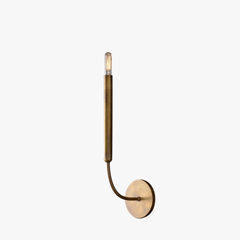 Applique murale de miroir d'or vintage en bronze antique pour une chambre au style Art Déco. | Marco Lucetti