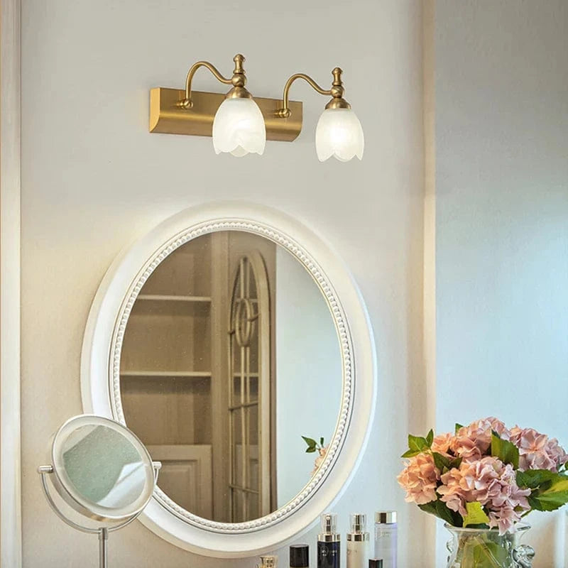 Applique murale de salle de bains LED européen chic pour miroir de maquillage | Marco Lucetti