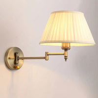 Applique Murale Déco Maison Euro-Américaine Flexible | Marco Lucetti Beige Blanc / Bouton interrupteur