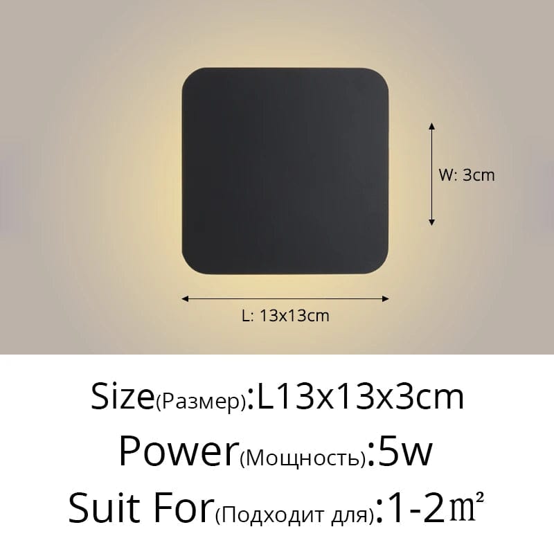 Applique murale DEL tactile nordique pour allée escalier entrée. | Marco Lucetti