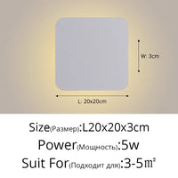 Applique murale DEL tactile nordique pour allée escalier entrée. | Marco Lucetti