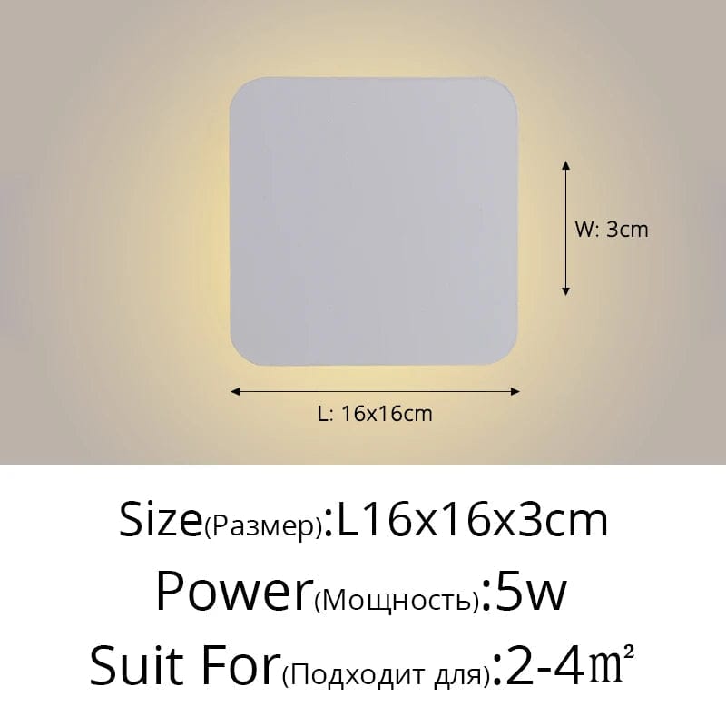 Applique murale DEL tactile nordique pour allée escalier entrée. | Marco Lucetti