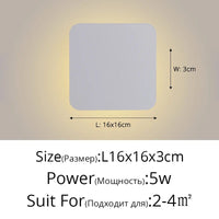 Applique murale DEL tactile nordique pour allée escalier entrée. | Marco Lucetti