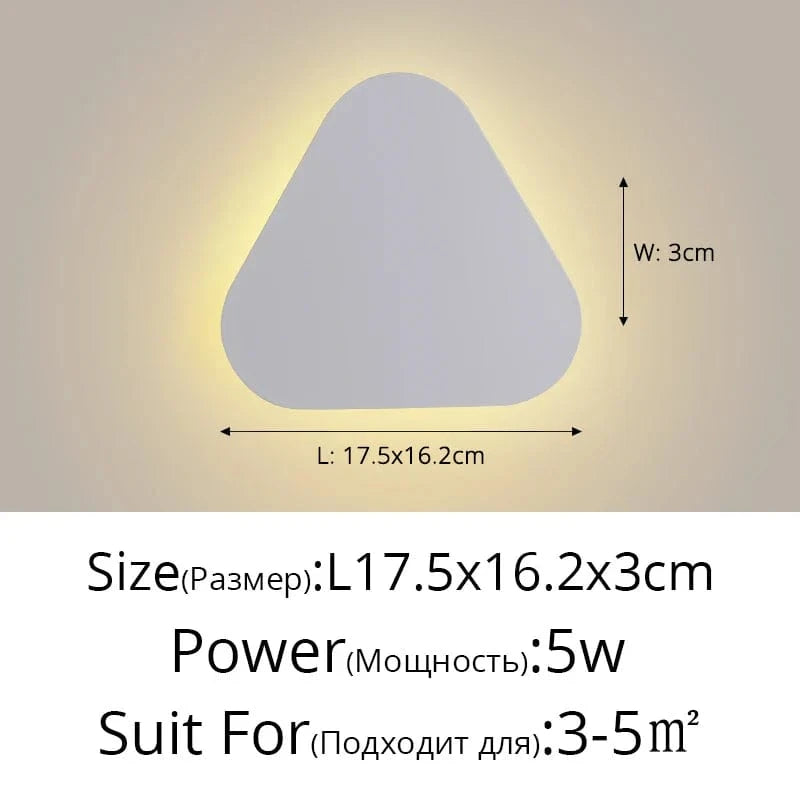 Applique murale DEL tactile nordique pour allée escalier entrée. | Marco Lucetti Blanc L17x16cm 5W / Blanc chaud (2700-3500K)