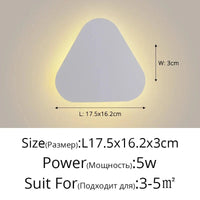 Applique murale DEL tactile nordique pour allée escalier entrée. | Marco Lucetti Blanc L17x16cm 5W / Blanc chaud (2700-3500K)