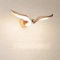 Applique murale Deluxe à LED en forme de mouette dorée | Marco Lucetti