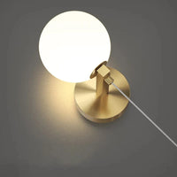 Applique murale deluxe en laiton avec 3 appliques interchangeables. | Marco Lucetti Changeable