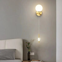 Applique murale deluxe en laiton avec 3 appliques interchangeables. | Marco Lucetti Changeable