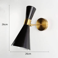 Applique murale design à LED - Abat-jour double triangle arrondi | Marco Lucetti Noir