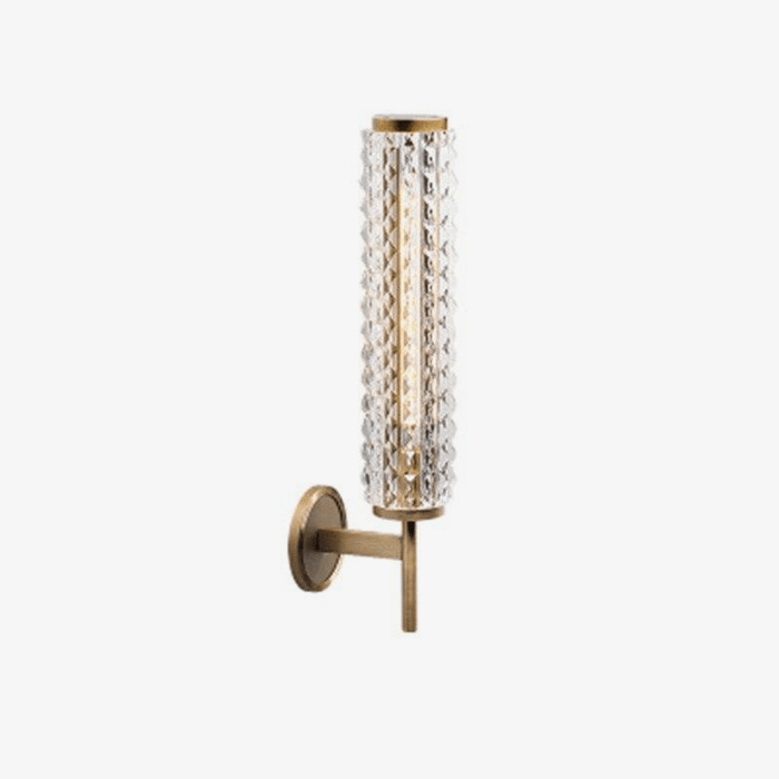 Applique murale LED Design avec cylindre en verre Luxe