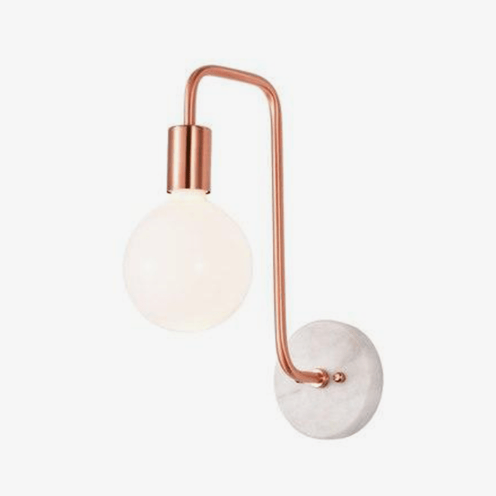 Applique murale LED design en marbre