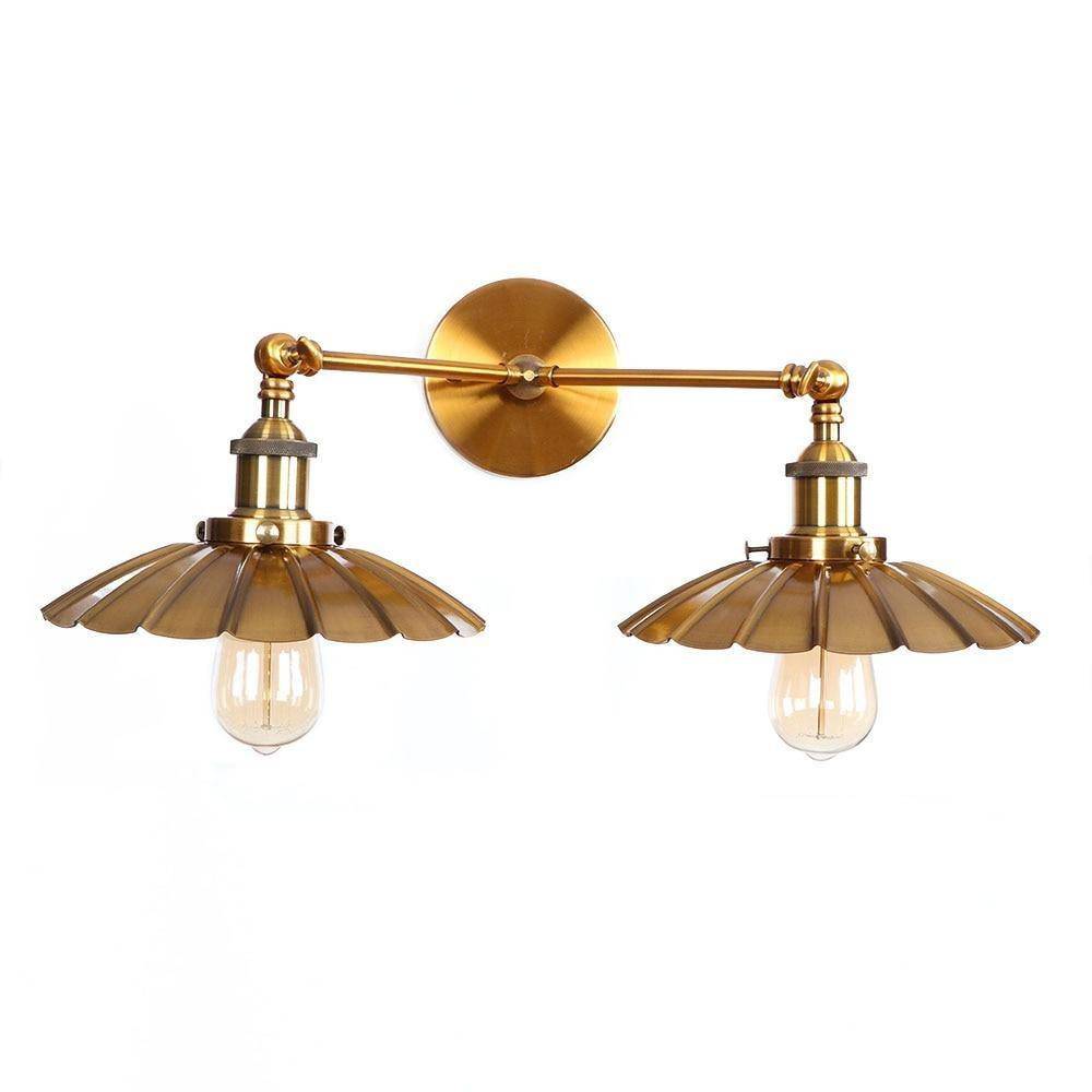 Applique murale design à LED - Luminaire mural double lampes métal retro Light | Marco Lucetti