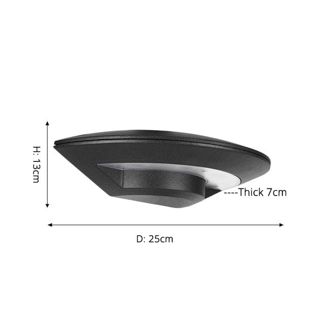 Applique murale design ALIÉNOR LED Waterproof | Marco Lucetti A - D25x13cm / Froide