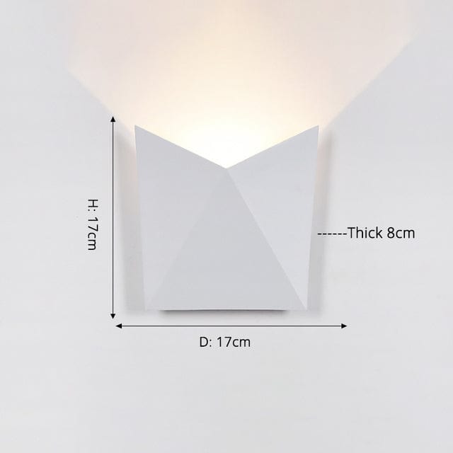 Applique murale design ALIÉNOR LED Waterproof | Marco Lucetti E - D17x17cm / Chaude