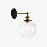 Applique murale design "Globe d'or"