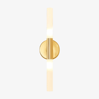 Applique murale LED minimaliste en métal doré 