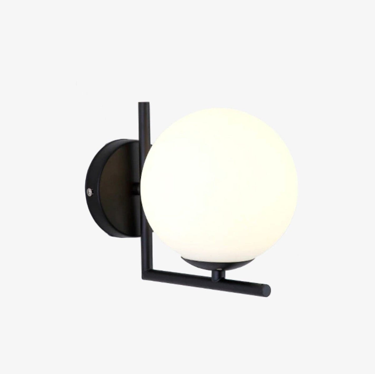 Applique murale design bâton & boule de verre - Noir/Doré | Marco Lucetti Noir