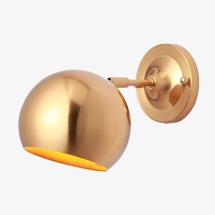 Applique murale dorée LED - Design Boule