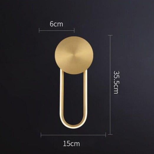 Applique murale design circulaire en cuivre Lotyna | Marco Lucetti